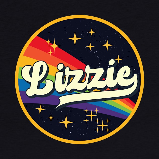 Lizzie // Rainbow In Space Vintage Style by LMW Art